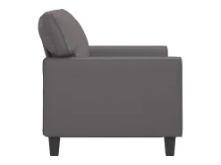Hot Sofá de 2 lugares 120 cm couro artificial cinza PT227960 Cinzento