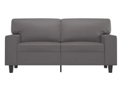 Hot Sofá de 2 lugares 120 cm couro artificial cinza PT227960 Cinzento