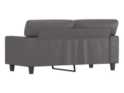 Hot Sofá de 2 lugares 120 cm couro artificial cinza PT227960 Cinzento
