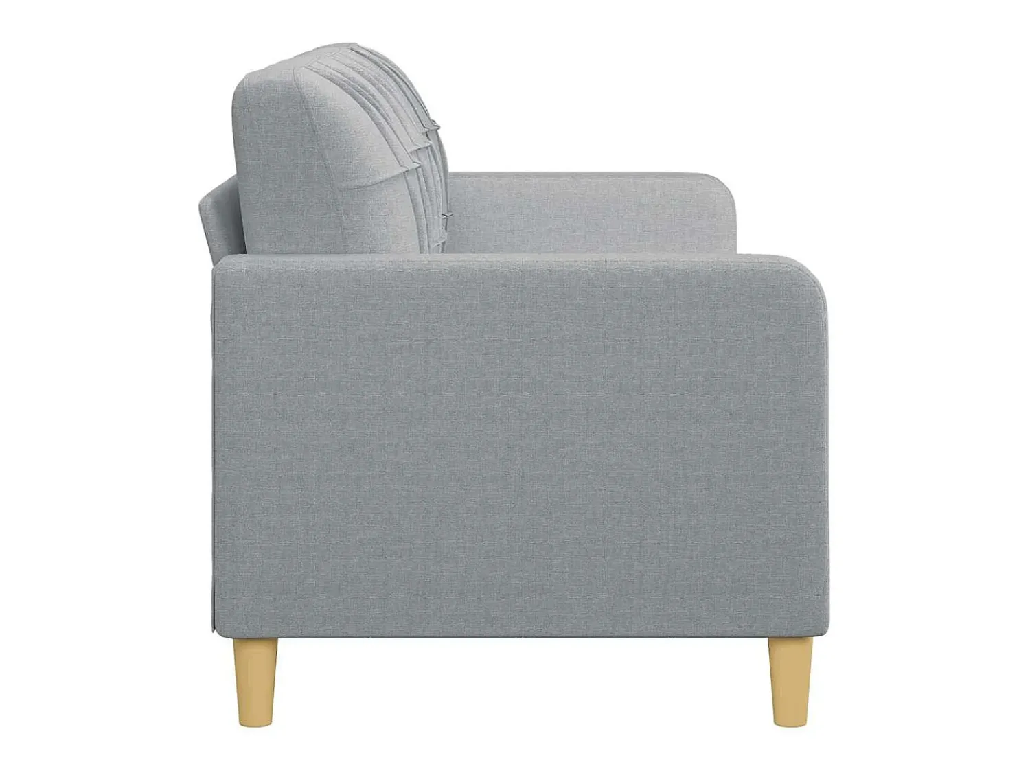 vidaxl Sofá de 3 lugares 180 cm tecido cinza-claro^ Sofá