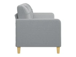Sofá de 3 lugares 180 cm tecido cinza-claro PT856826^ Sofá