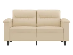 Sofá de 2 lugares 120 cm tecido de microfibra cor PT750233^ Sofá