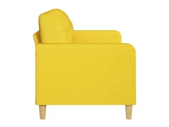 Sofá* Sofá de 3 lugares 180 cm tecido -claro PT890248 Amarelo
