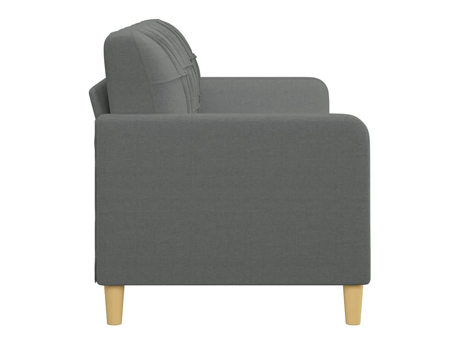 New Sofá de 3 lugares 180 cm tecido cinza-escuro PT486148 Cinzento