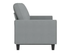 Sofá| Sofá de 3 lugares 180 cm tecido cinza-claro PT620430 Cinzento claro