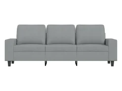 Sofá| Sofá de 3 lugares 180 cm tecido cinza-claro PT620430 Cinzento claro