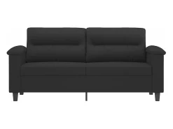 Sofá de 2 lugares 140 cm tecido de microfibra PT503040^ Sofá