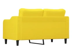 Sofá* Sofá de 2 lugares 140 cm tecido -claro PT674125 Amarelo