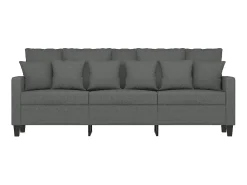 Sofá* Sofá de 3 lugares 180 cm tecido cinza-escuro PT450819 Cinzento