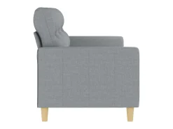 Best Sofá de 3 lugares 180 cm tecido cinza-claro PT901463 Cinzento
