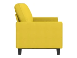 Sofá* Sofá de 3 lugares 180 cm tecido -claro PT597108 Amarelo