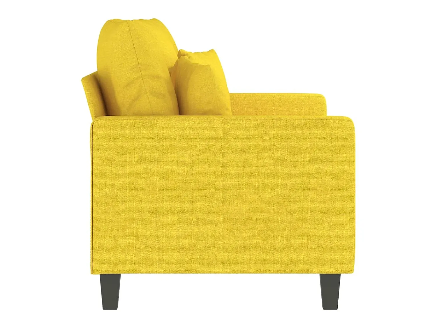 Sofá* Sofá de 2 lugares 120 cm tecido -claro PT714735 Amarelo