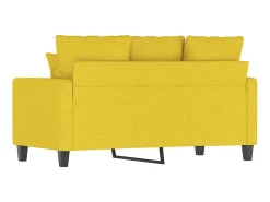 Sofá* Sofá de 2 lugares 120 cm tecido -claro PT714735 Amarelo