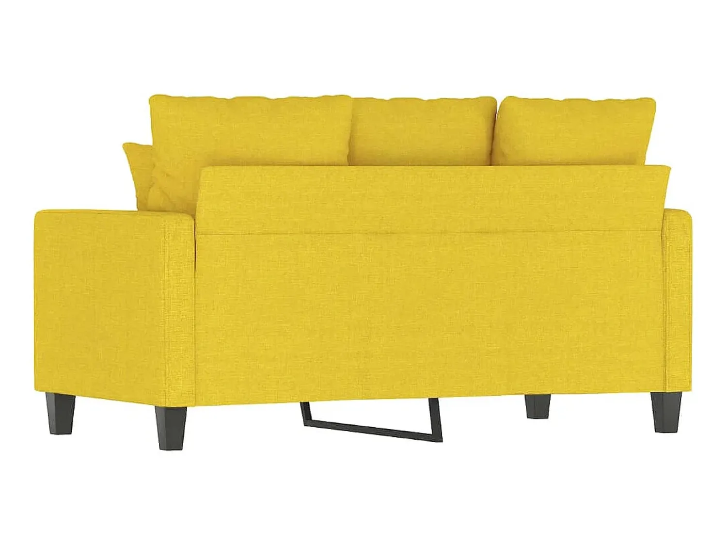 Sofá* Sofá de 2 lugares 120 cm tecido -claro PT714735 Amarelo