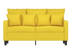 Sofá* Sofá de 2 lugares 120 cm tecido -claro PT714735 Amarelo