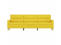 Sofá de 3 lugares 180 cm tecido -claro PT295055^ Sofá