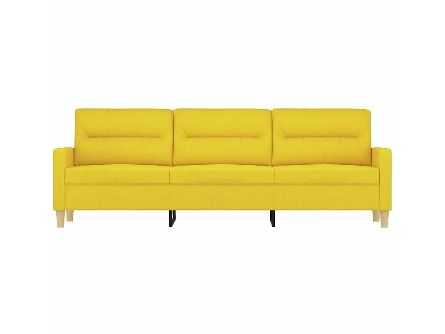 Sofá de 3 lugares 180 cm tecido -claro PT295055^ Sofá