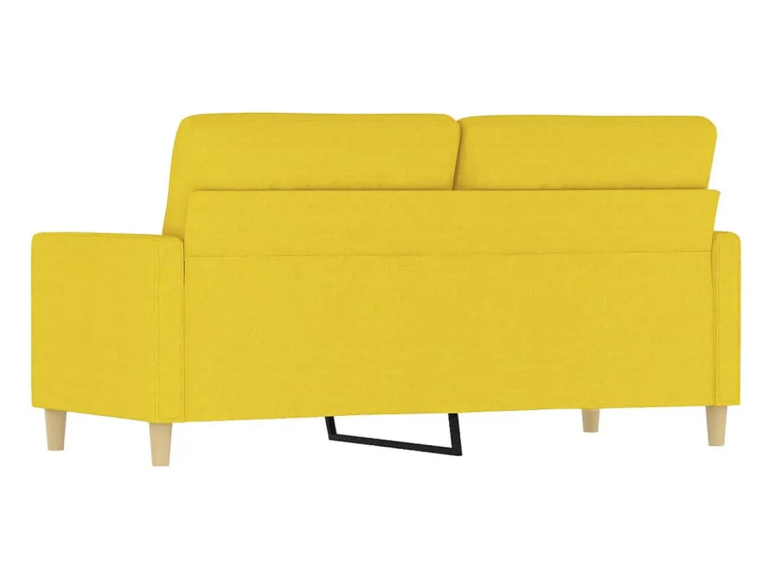 Sofá|vidaxl Sofá de 2 lugares 140 cm tecido -claro Amarelo