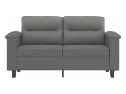Sofá* Sofá de 2 lugares 120 cm tecido de microfibra -escuro PT470006 Cinzento