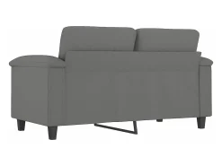 Sofá* Sofá de 2 lugares 120 cm tecido de microfibra -escuro PT470006 Cinzento