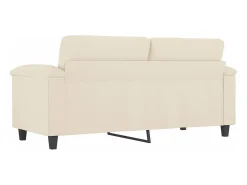 Sofá de 2 lugares 140 cm tecido de microfibra PT791961^ Sofá