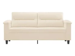 Sofá de 2 lugares 140 cm tecido de microfibra PT791961^ Sofá