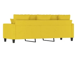 vidaxl Sofá de 3 lugares 180 cm tecido -claro^ Sofá