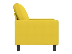 Sofá* Sofá de 2 lugares 120 cm tecido -claro PT614915 Amarelo