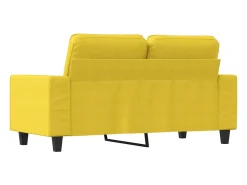 Sofá* Sofá de 2 lugares 120 cm tecido -claro PT614915 Amarelo