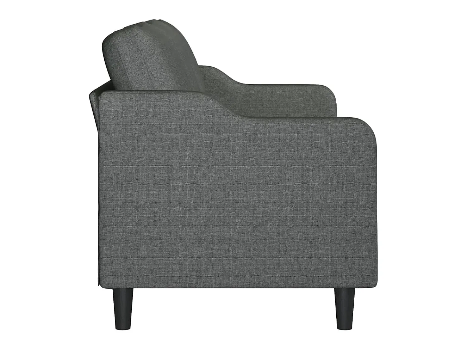 Clearance vidaxl Sofá de 3 lugares 180 cm tecido cinza-escuro Cinzento