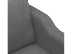 Clearance vidaxl Sofá de 3 lugares 180 cm tecido cinza-escuro Cinzento