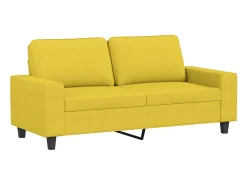 Sofá de 2 lugares 140 cm tecido -claro PT489526^ Sofá