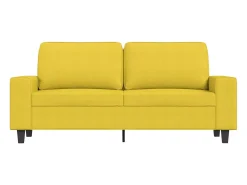 Sofá de 2 lugares 140 cm tecido -claro PT489526^ Sofá