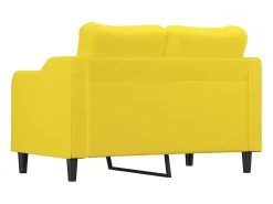 Sofá| Sofá de 2 lugares 120 cm tecido -claro PT554020 Amarelo