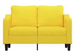 Sofá| Sofá de 2 lugares 120 cm tecido -claro PT554020 Amarelo