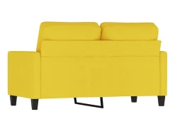 Sofá| Sofá de 2 lugares 120 cm tecido -claro PT966259 Amarelo
