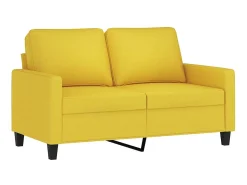 Sofá| Sofá de 2 lugares 120 cm tecido -claro PT966259 Amarelo