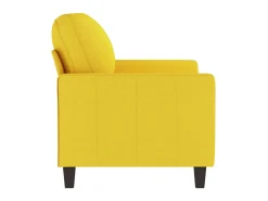 Sofá| Sofá de 2 lugares 120 cm tecido -claro PT966259 Amarelo