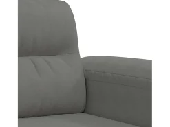 Sofá|vidaxl Sofá de 2 lugares 140 cm tecido de microfibra -escuro Cinzento