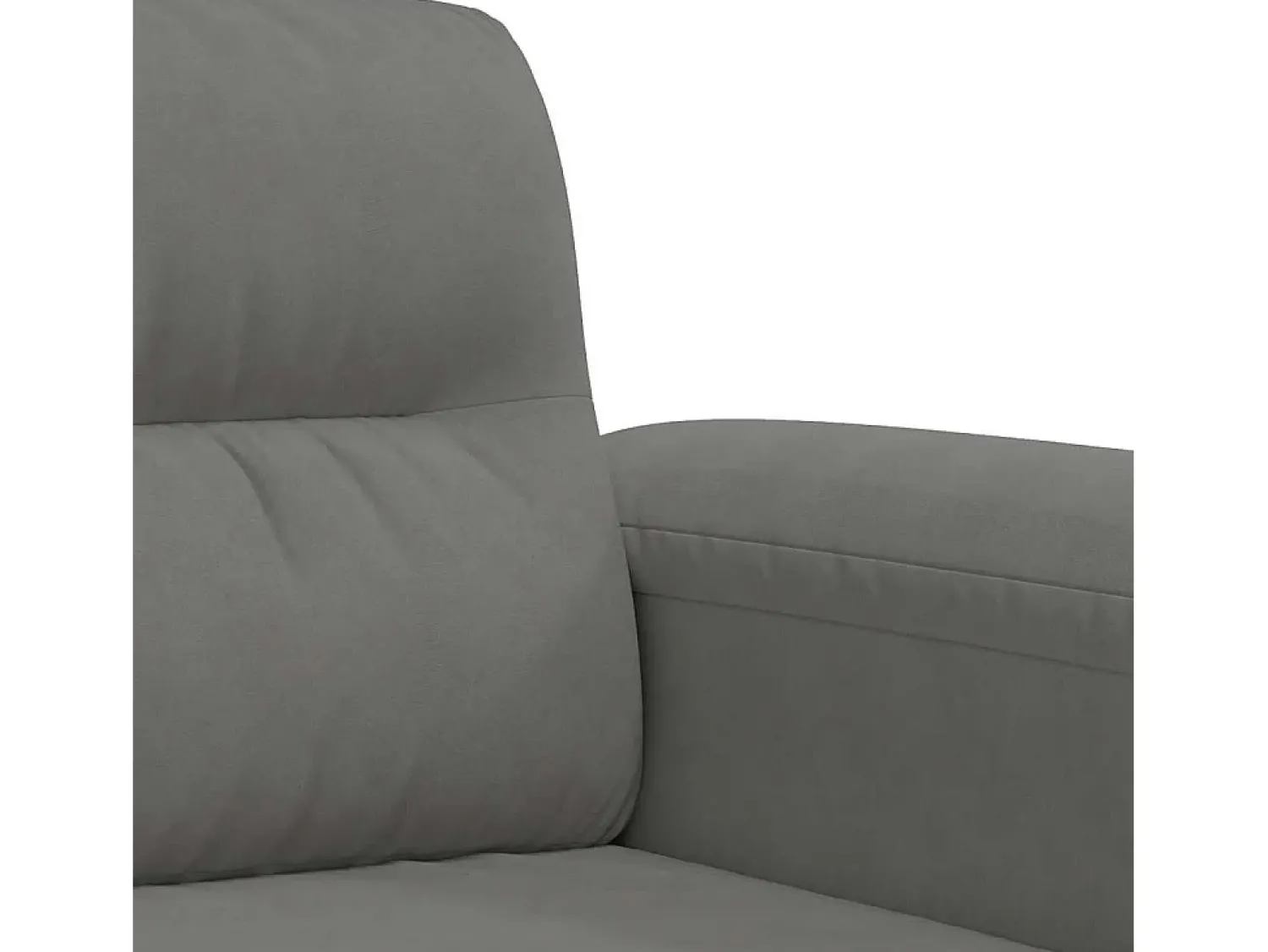 Sofá|vidaxl Sofá de 2 lugares 140 cm tecido de microfibra -escuro Cinzento