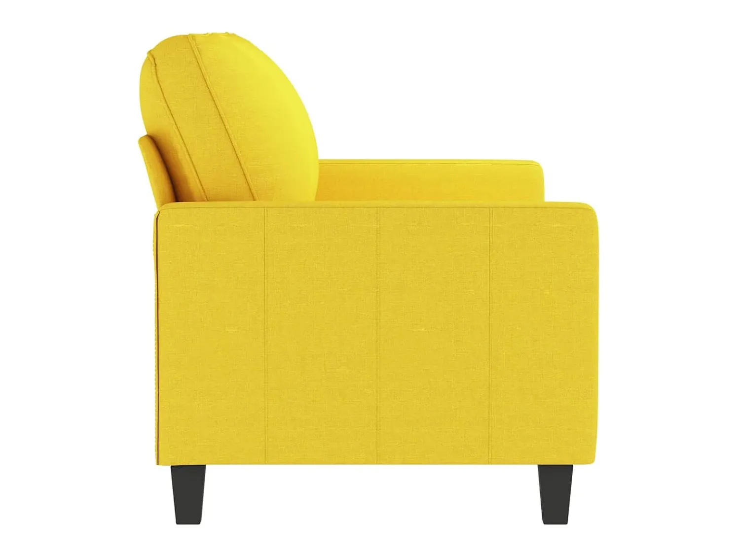New Sofá de 2 lugares 140 cm tecido -claro PT885538 Amarelo