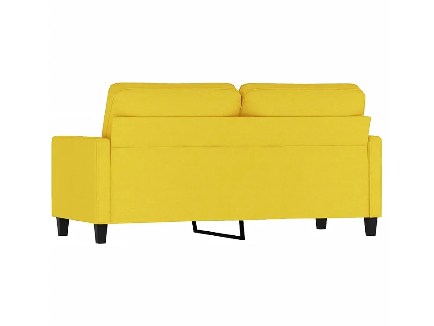 New Sofá de 2 lugares 140 cm tecido -claro PT885538 Amarelo