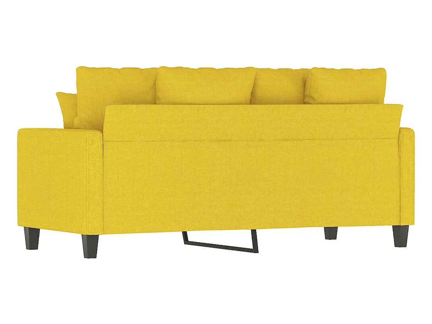 Sofá|vidaxl Sofá de 2 lugares 140 cm tecido -claro Amarelo
