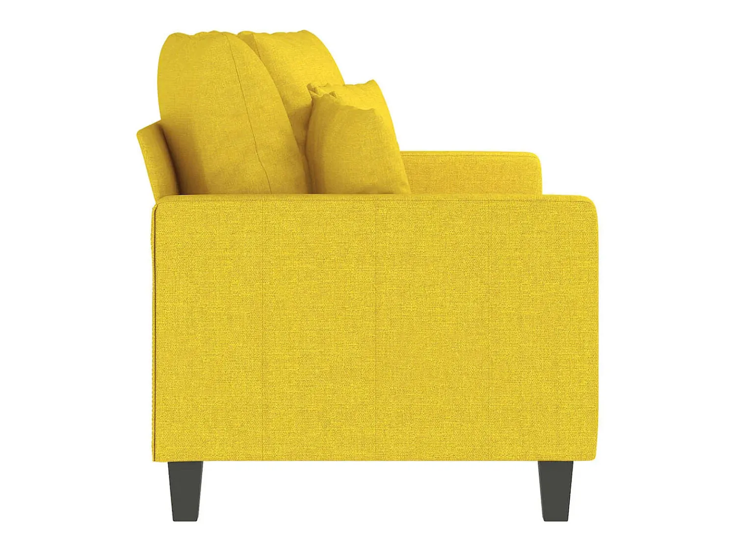 Sofá|vidaxl Sofá de 2 lugares 140 cm tecido -claro Amarelo