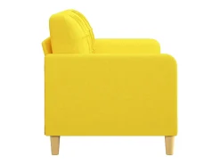 Sofá* Sofá de 2 lugares 140 cm tecido -claro PT341845 Amarelo