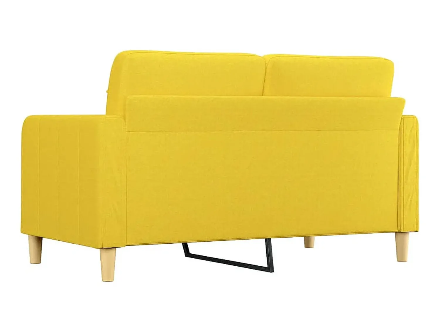 Sofá* Sofá de 2 lugares 140 cm tecido -claro PT341845 Amarelo