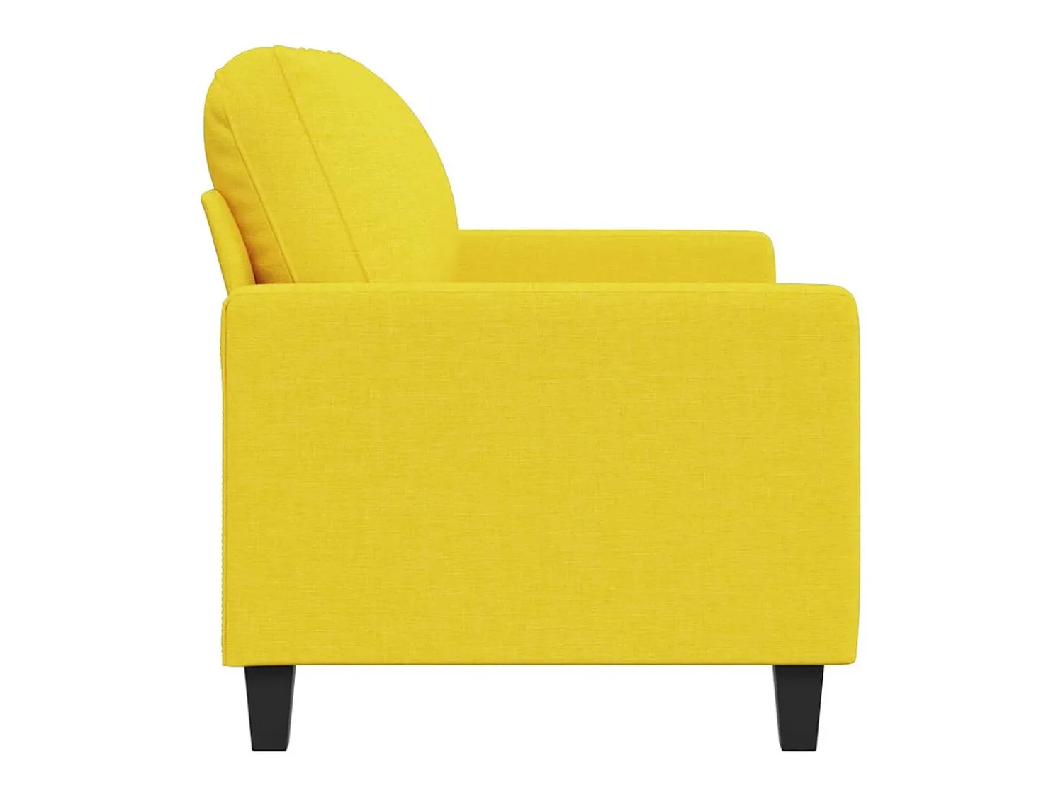 Online vidaxl Sofá de 2 lugares 120 cm tecido -claro Amarelo