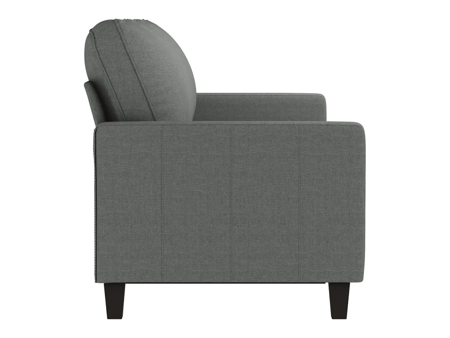 Clearance Sofá de 3 lugares 180 cm tecido cinza-escuro PT160332 Cinzento