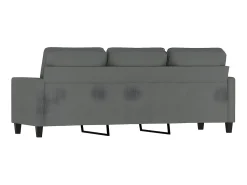 Clearance Sofá de 3 lugares 180 cm tecido cinza-escuro PT160332 Cinzento