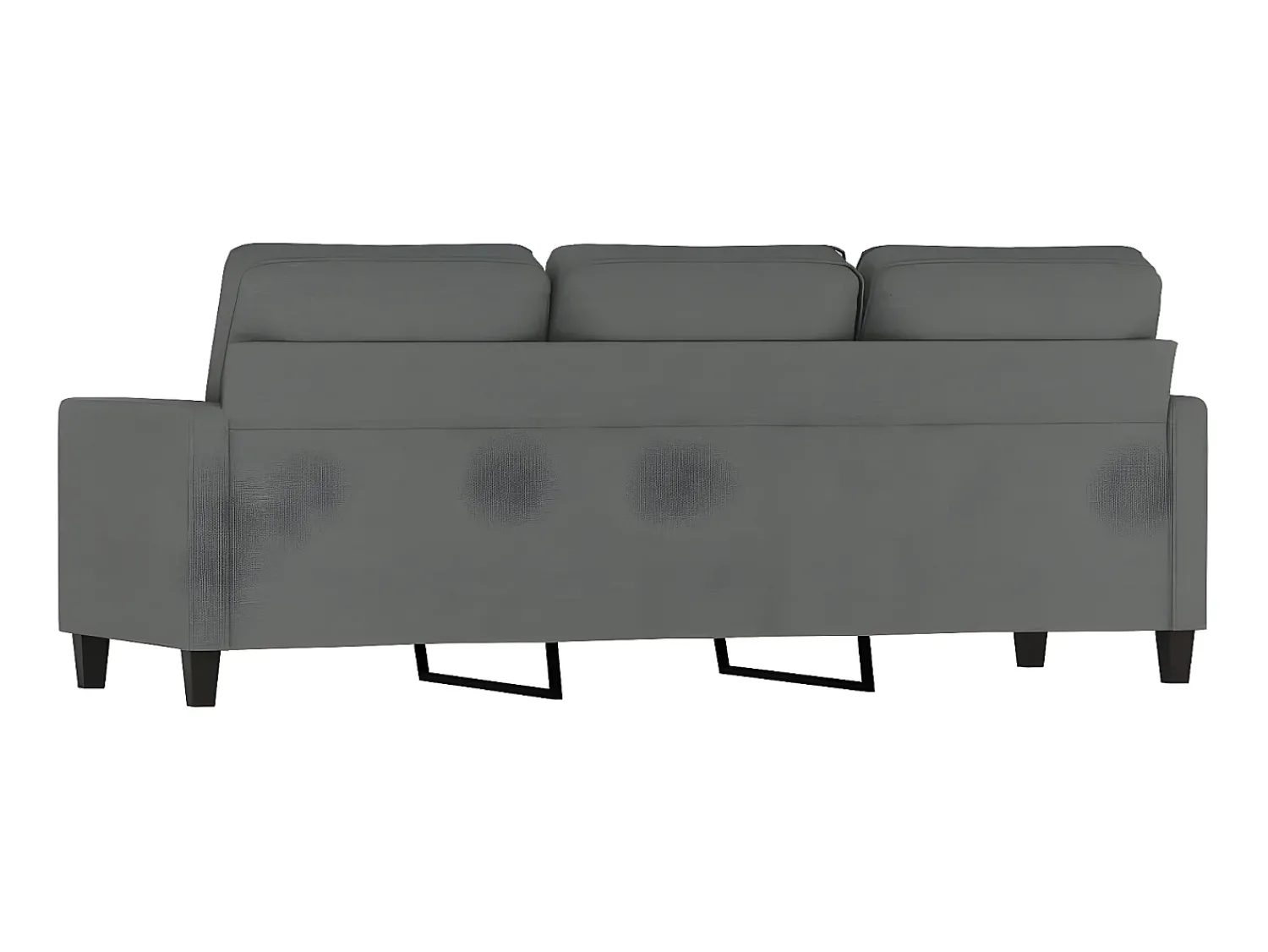 Clearance Sofá de 3 lugares 180 cm tecido cinza-escuro PT160332 Cinzento
